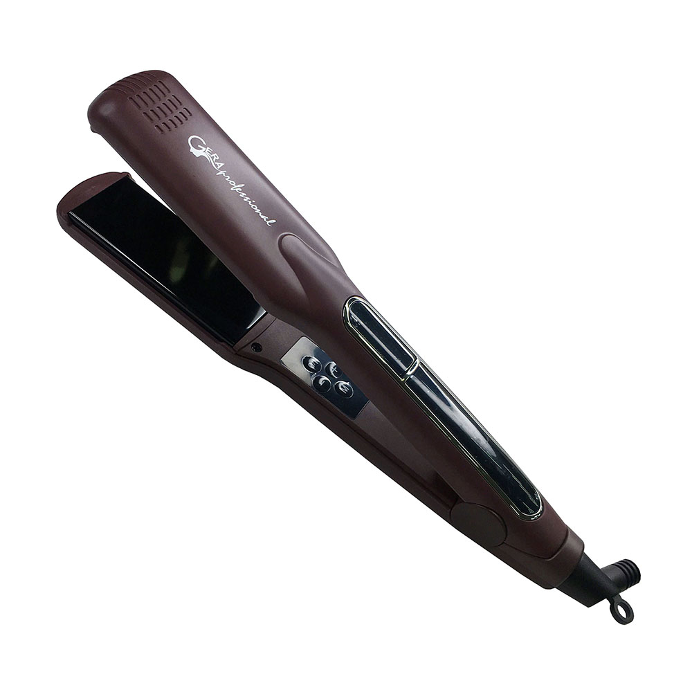 Щипцы-выпрямители Gera GP-1085, с терморегулятором, турмалиновое покрытие, широкое полотно