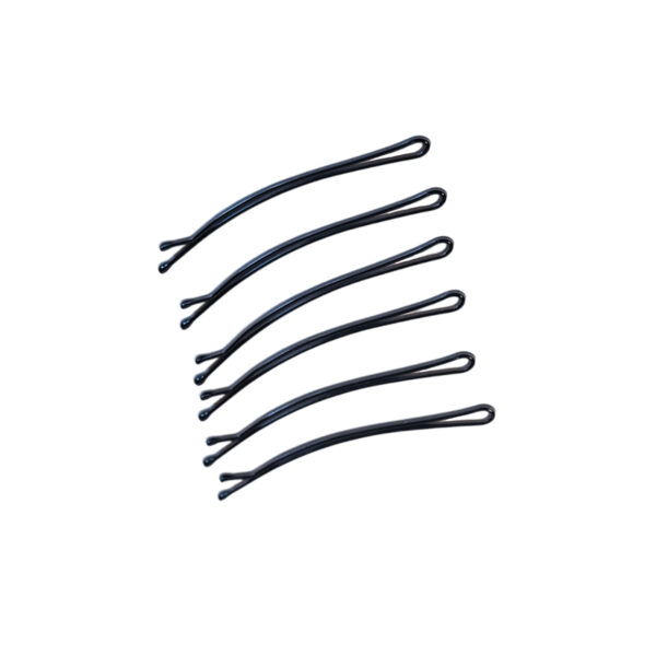 Невидимки для волос черные прямые 2.0*60мм,40шт. в уп.