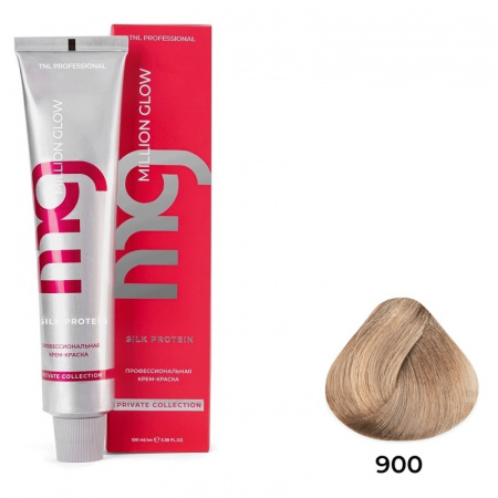 900 осветляющий натуральный Крем-краска для волос TNL Million glow Private collection Silk protein