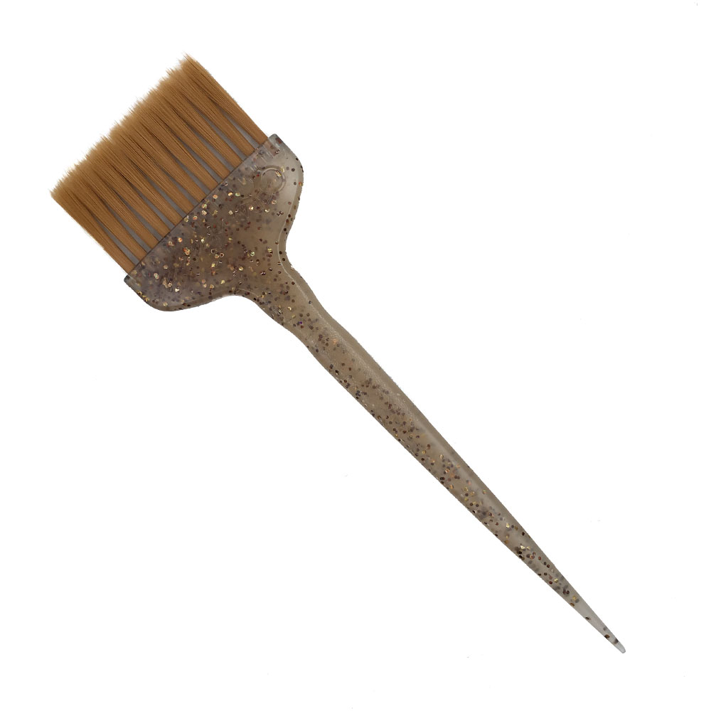 Кисть "Гармония", Gera Pro GP-2136 , золотисто-коричневая щетина, цвет полупрозрачный с золотыми бле