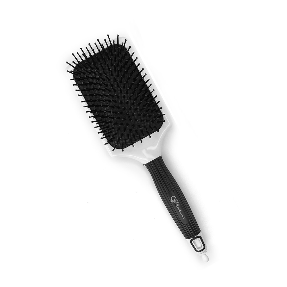 Щетка массажная Gera GP-0804, нейлоновый штифт, цвет черно-белый