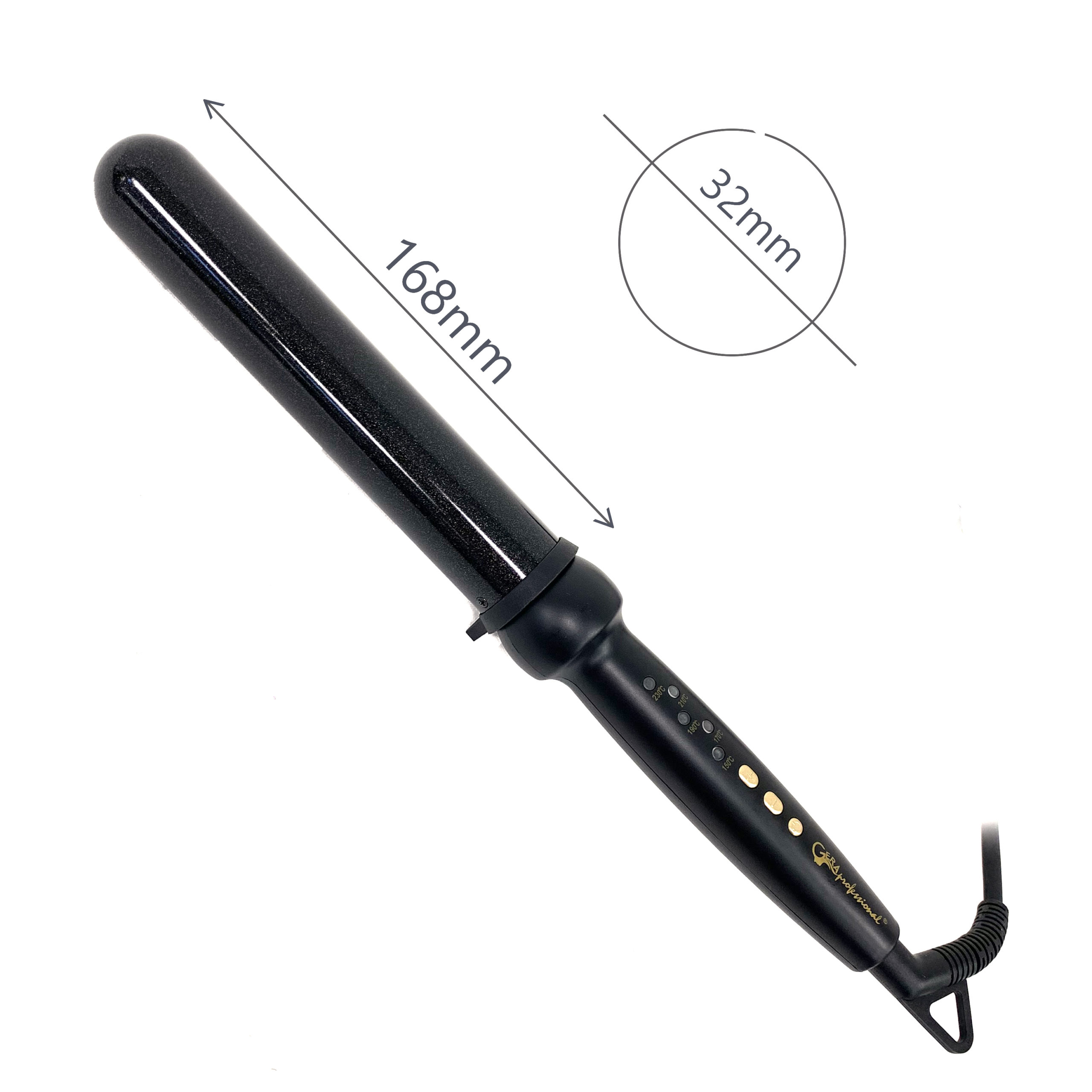Профессиональная плойка для волос с покрытием титан-турмалин + алмазная крошка 32мм