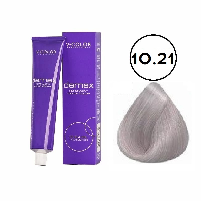 10.21 Светлый Блондин Перламутрово-Пепельный 60мл Demax