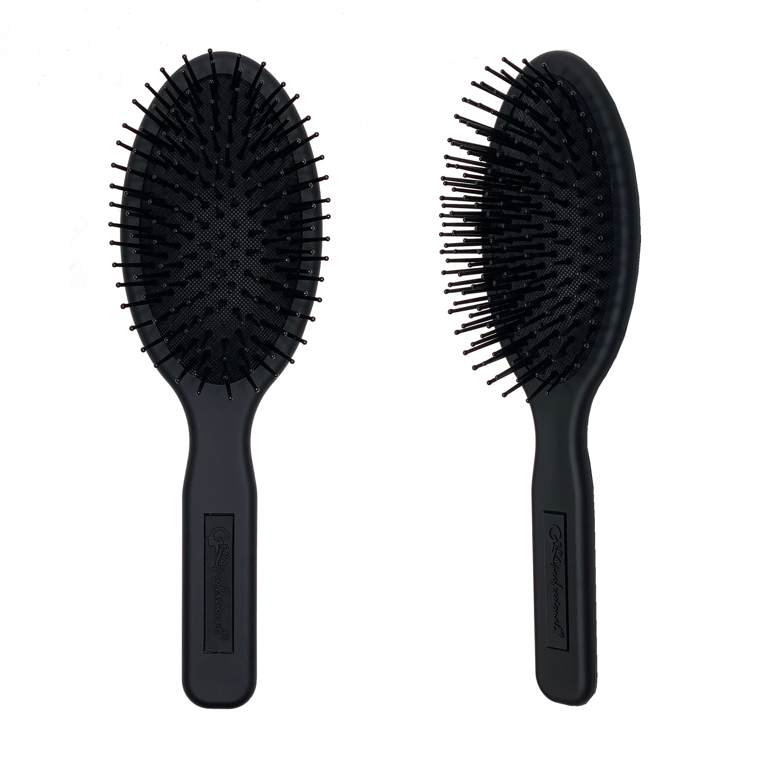 Массажная расческа Gera GP-5759, крупная, цвет черный (овальная)