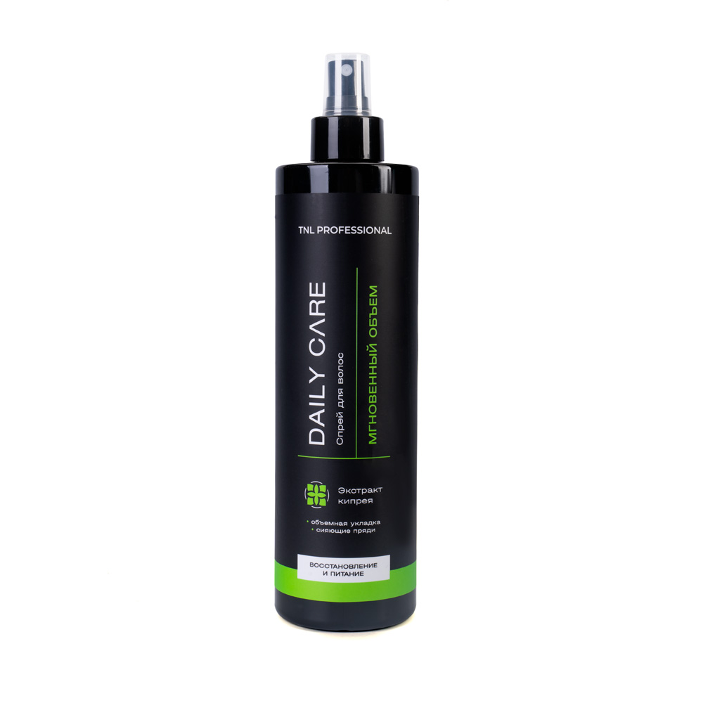 Спрей для волос TNL Daily Care “Восстановление и питание” мгновенный объем с экстрактом кипрея, 500 