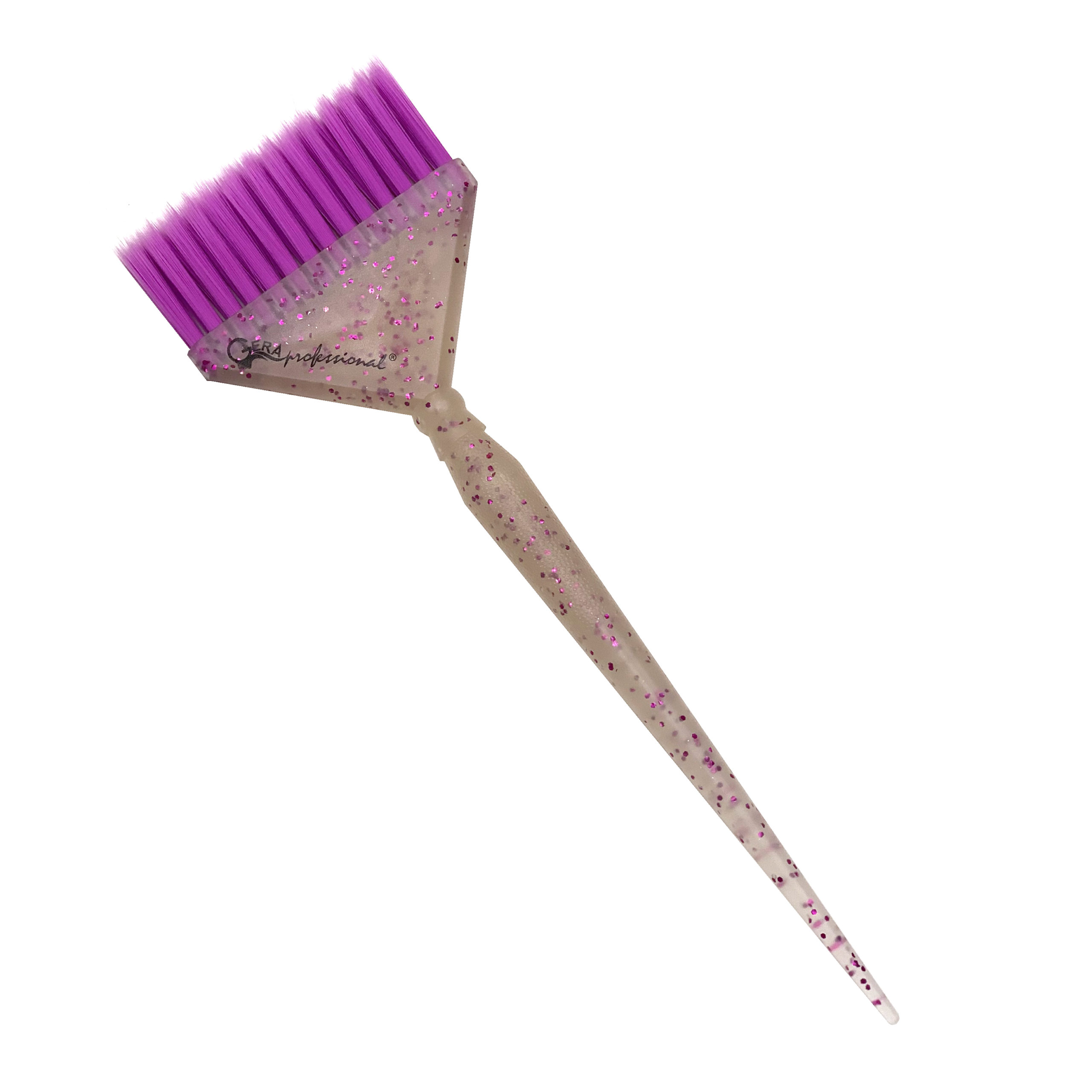 Кисть Gera GP-1194, светло-фиолетовая щетина 14 рядов 28мм, цвет полупрозрачный с фиолетовыми б