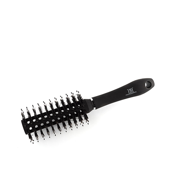 Брашинг для волос TNL нейлоновые штифты и щетина, d 60 мм, черный