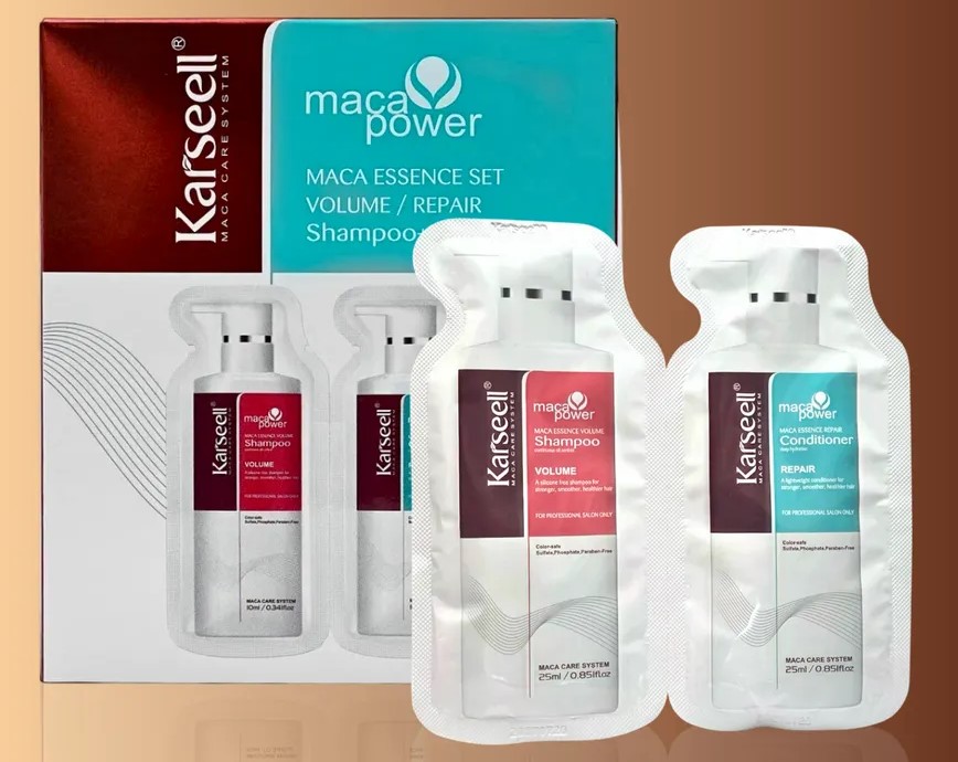 Набор Шампунь Volume Кондиционер Repair 25ml*2 Maca Essence Set