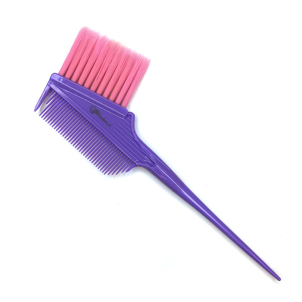 Кисть-гребень Gera GP-1345, розовая щетина 40 мм, цвет фиолетовый