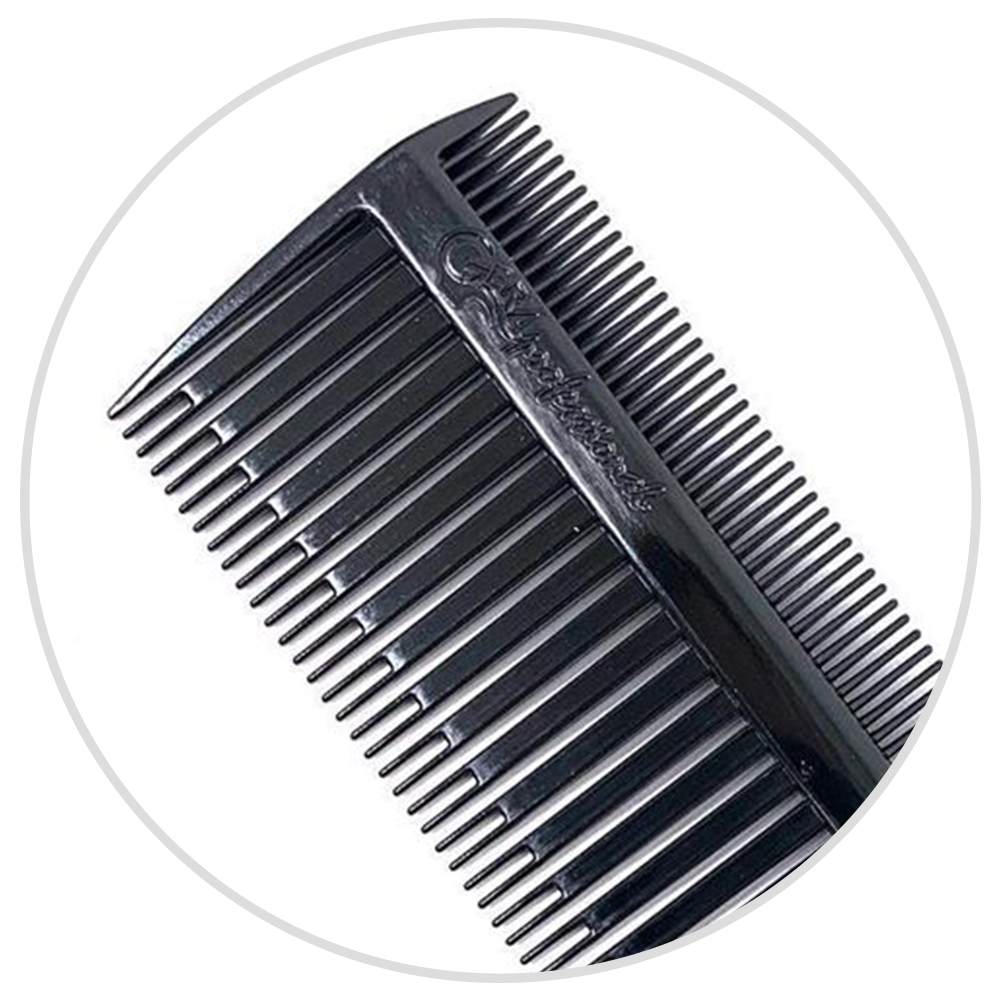 Расческа революция Gera GP-5555 для мелирования мелких прядей, с мет. хвостиком, цвет черный