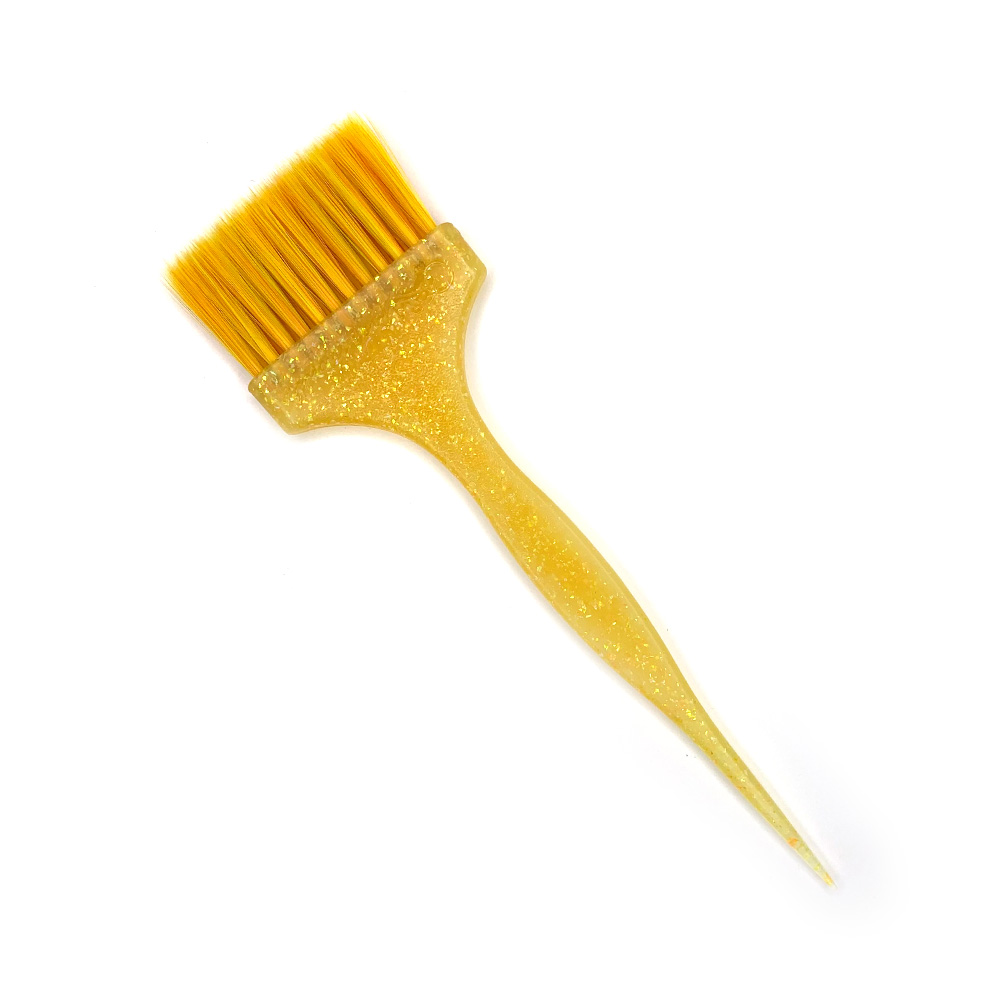 Кисть "Гигант", Gera GP-1020, желтая щетина, цвет светло-желтый с блестками