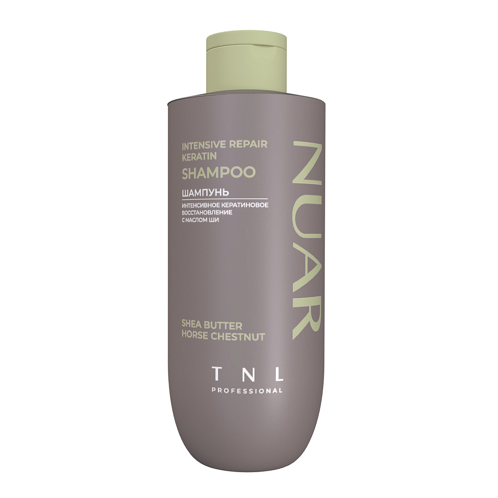 Шампунь для волос NUAR интенсивное кератиновое восстановление TNL Professional 400 мл 