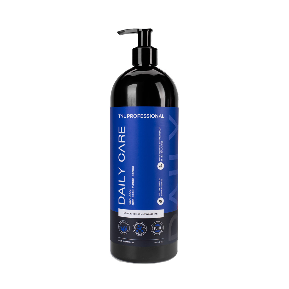 Бальзам для увлаж. и очищ. волос TNL Daily Care с гиал. кис. и экс.спирулины 1000 мл