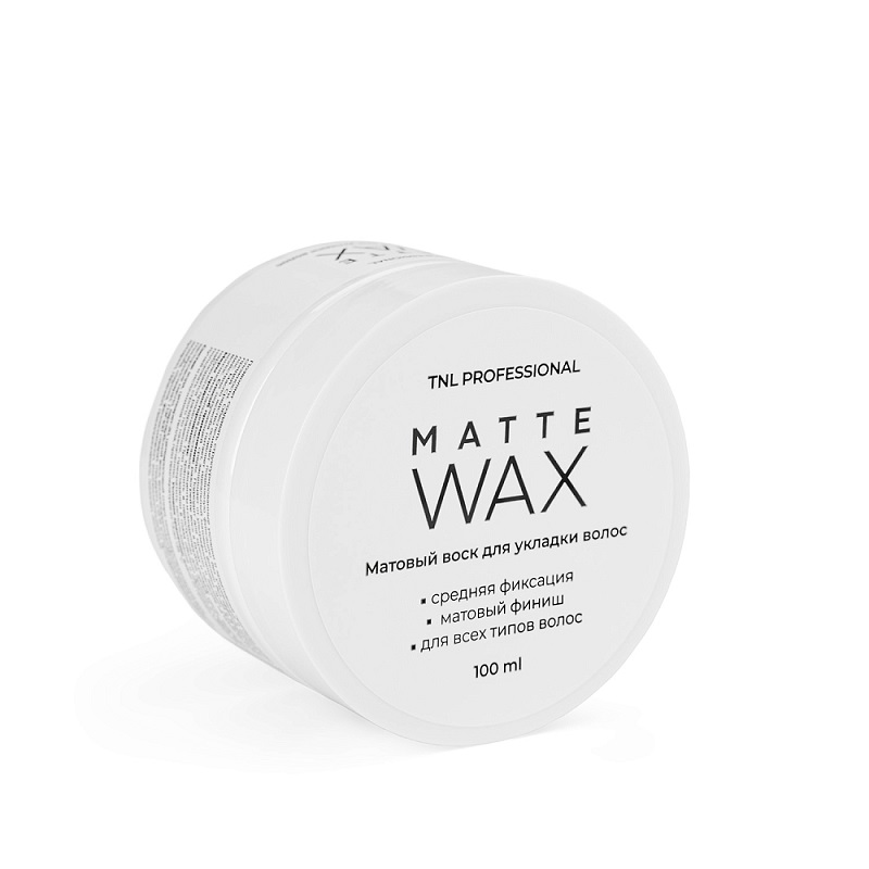 Матовый воск TNL для укладки волос Matte Wax, 100 мл