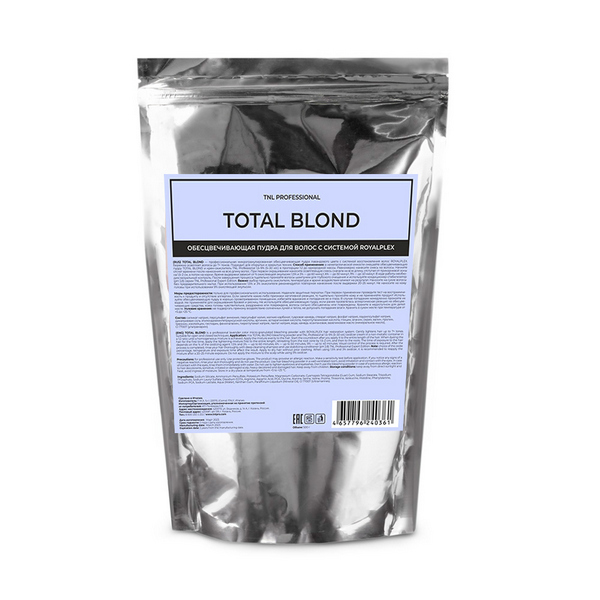 Обесцвечивающая пудра для волос TNL Total Blond с системой ROYALPLEX, лавандовая, Италия 250 г