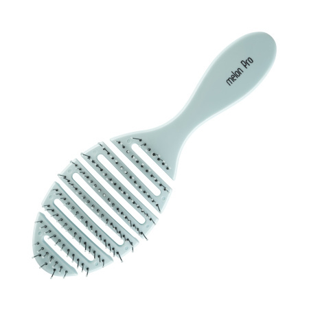 Расческа пластик гибкая для волос Melon Pro голубая 5050