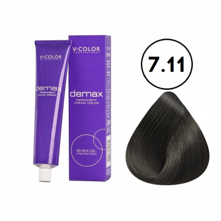 7.11 Интенсивный Русый Пепельный 60мл Demax