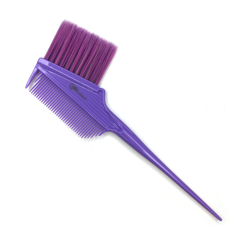 Кисть-гребень Gera GP-1347, смешанная фиолетовая щетина 40 мм, цвет фиолетовый