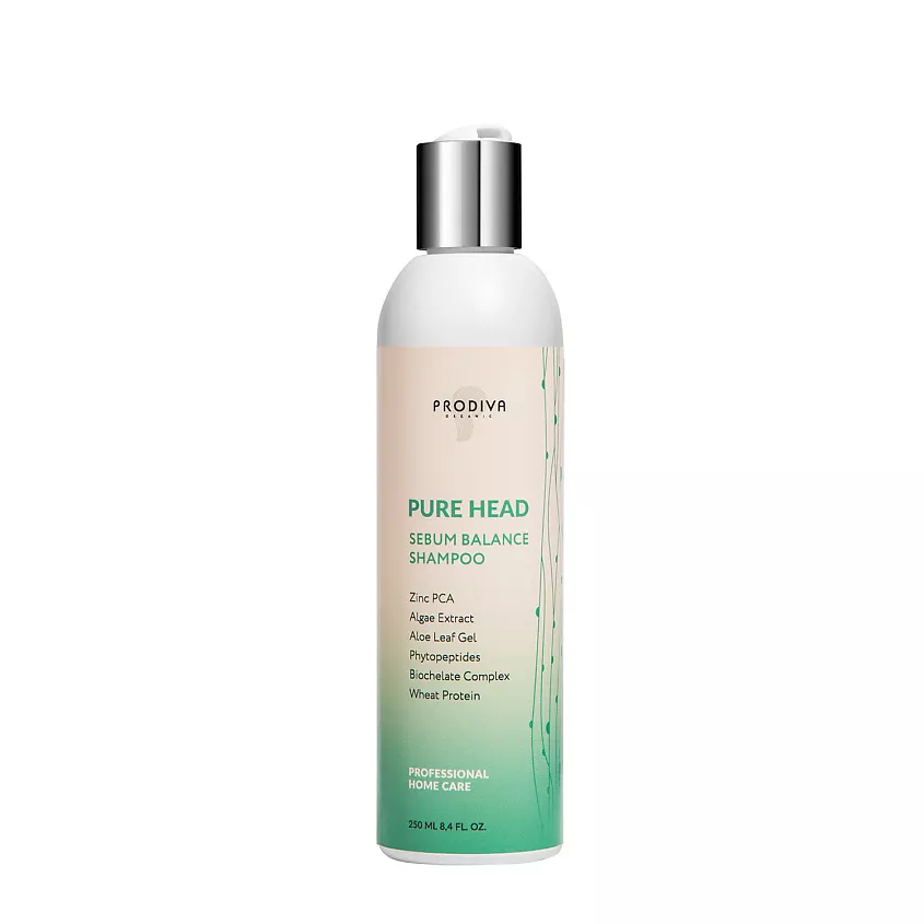 Шампунь для жирной кожи головы 250 мл PURE HEAD SEBUM BALANCE Shampoo