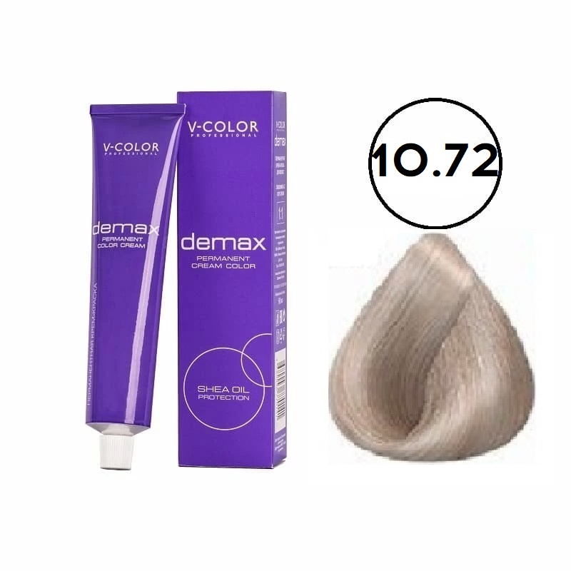 10.72 Светлый Блондин Шоколадно-Перламутровый  60мл Demax