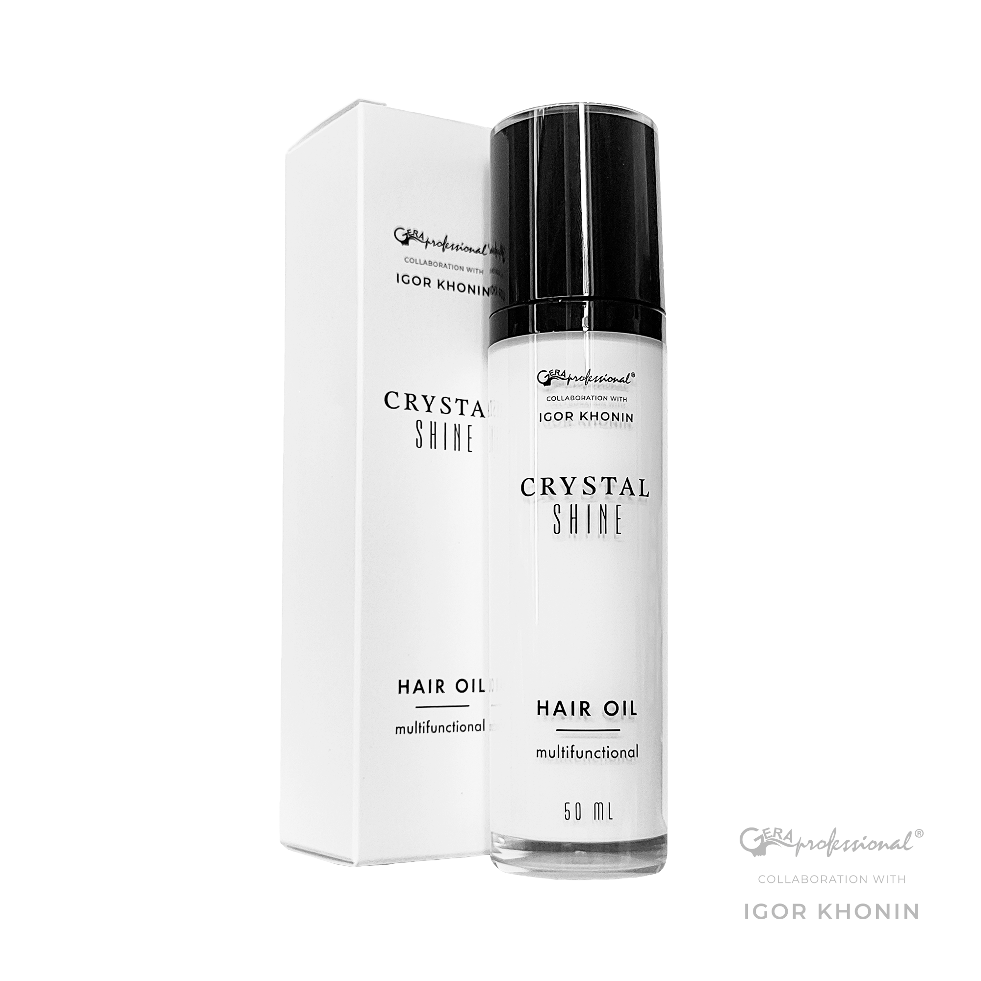 Многофункциональное масло для волос Crystal Shine Gera Professional, 50 мл