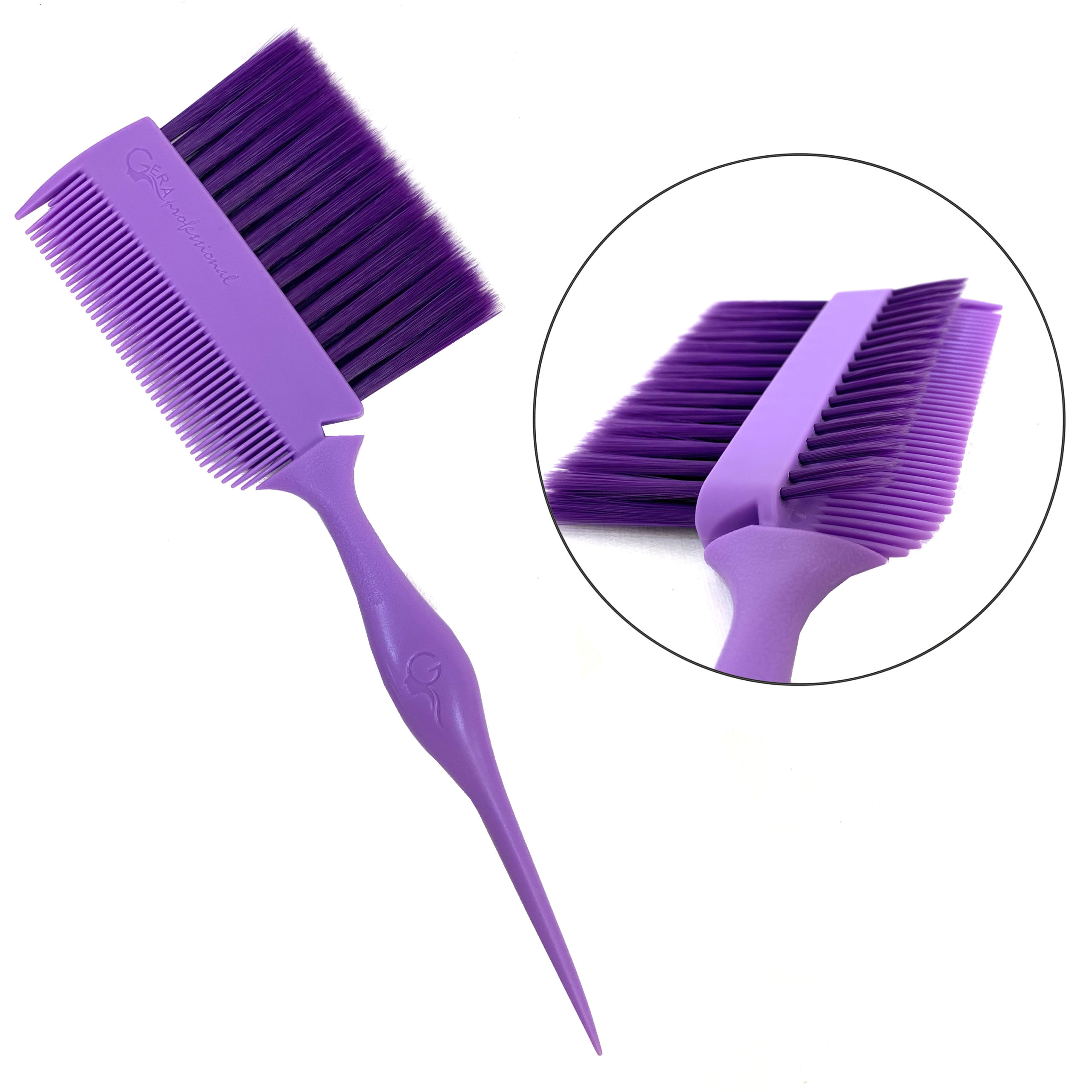 Кисть-гребень "Гигант", Gera GP-1120, темно-фиолетовая щетина 43 мм , цвет фиолетовый