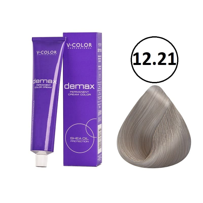 12.21 Осветляющий Фиолетово-Пепельный Блондин 60мл Demax