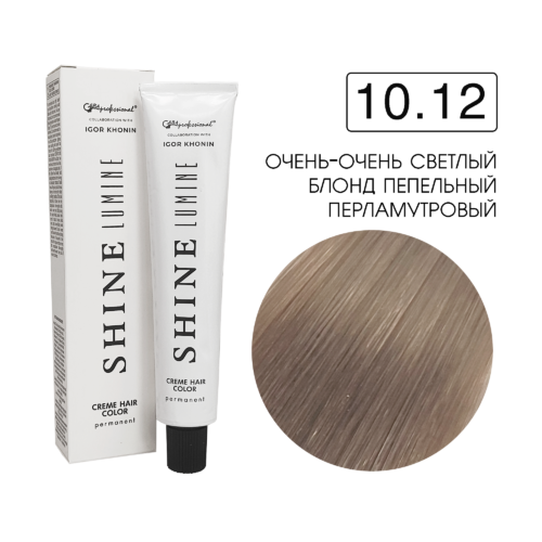 10.12 Перманентный аммиачный крем-краситель Shine Lumine, 60 мл 